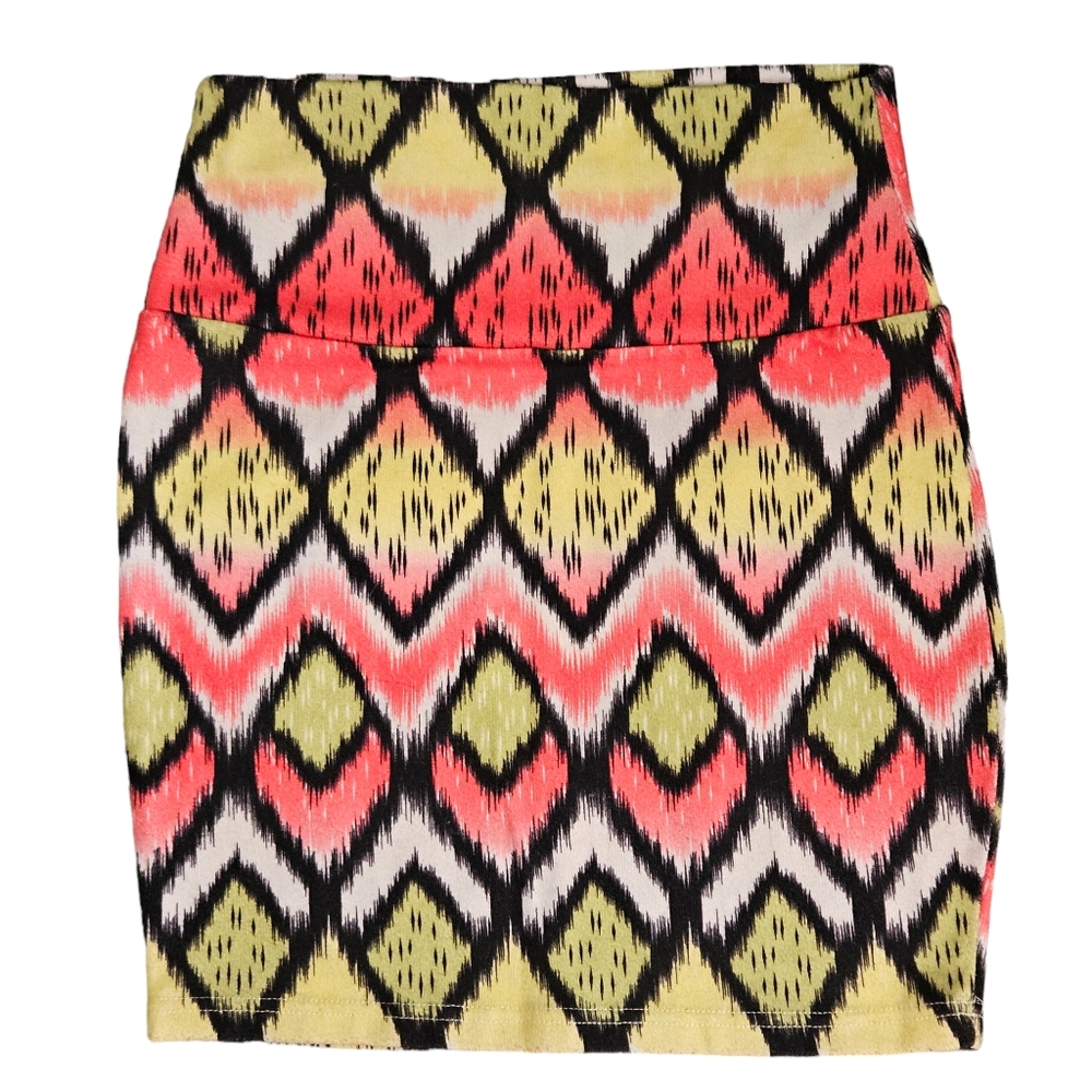 Love Culture Geometric Print Mini Skirt Women's Size Small
